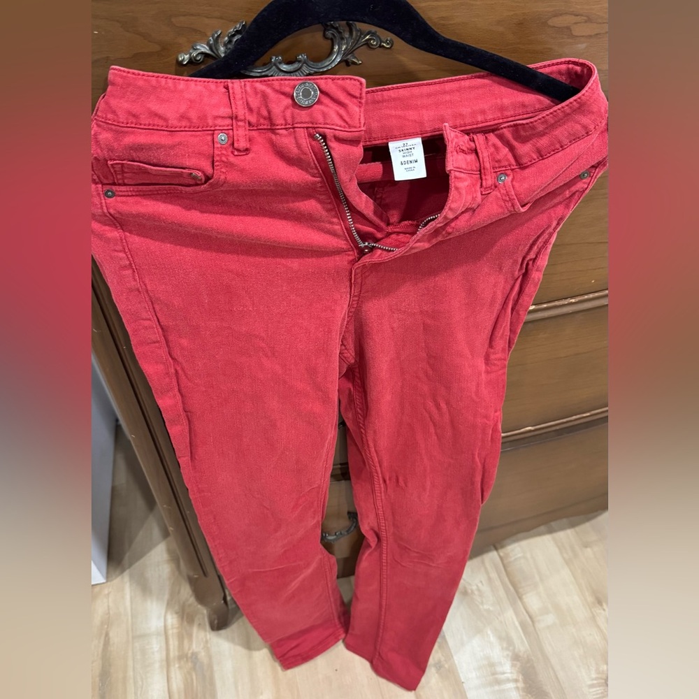 Women's Red Jeans